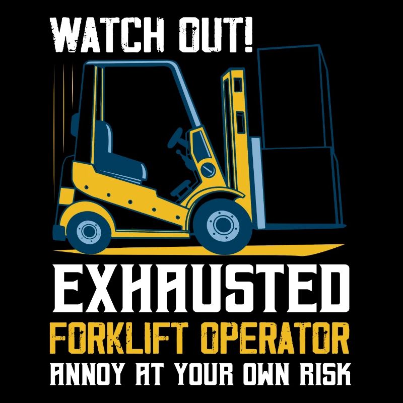 Watch Out! Exhausted Forklift Operator Forklifter