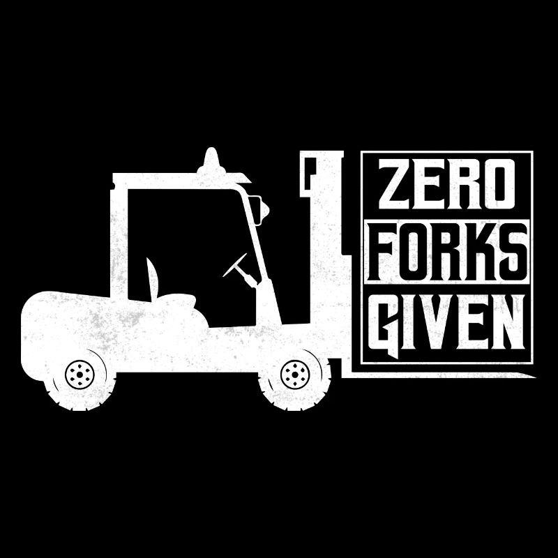 Zero Forks Given Forklift Opérateur de chariot élévateur