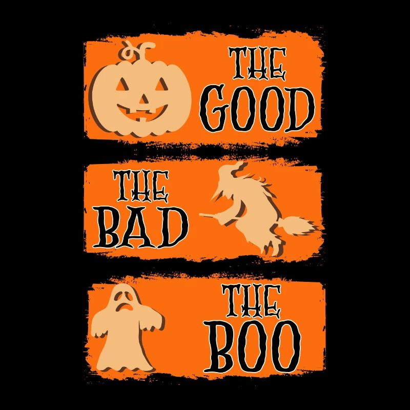 Magical Halloween Design - Pumpkin Witch Ghost