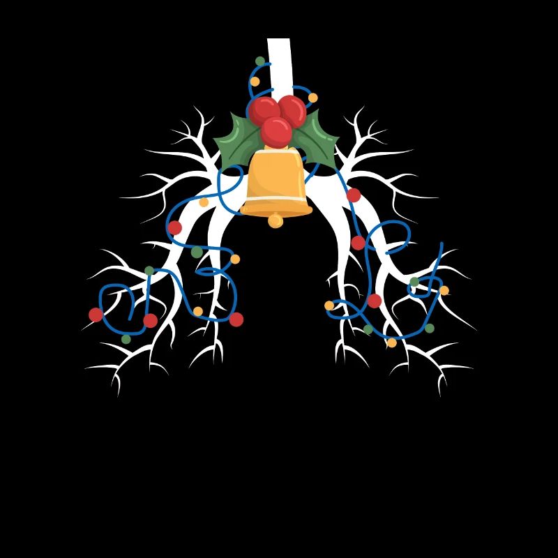Ventilation Therapy Lung Christmas String Light