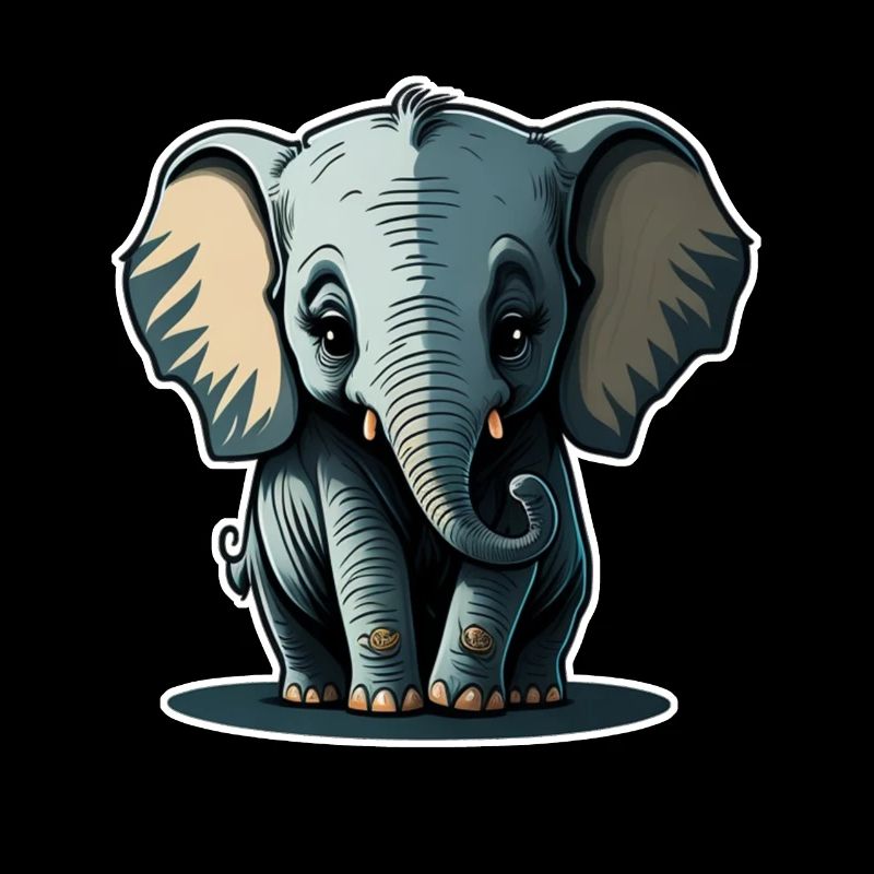 Mignon bébé éléphant éléphant