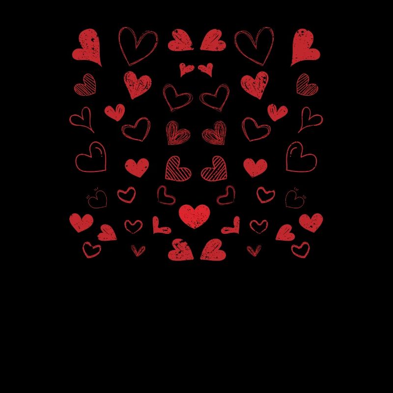 Hearts Pattern Saint-Valentin Mignon Love V-Day