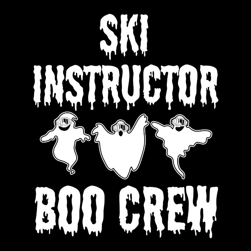 Ski instructor Boo Crew Spooky Halloween