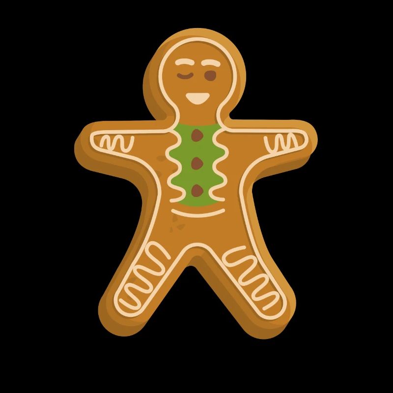 Gingerbread Man Baking Funny Christmas Cookies