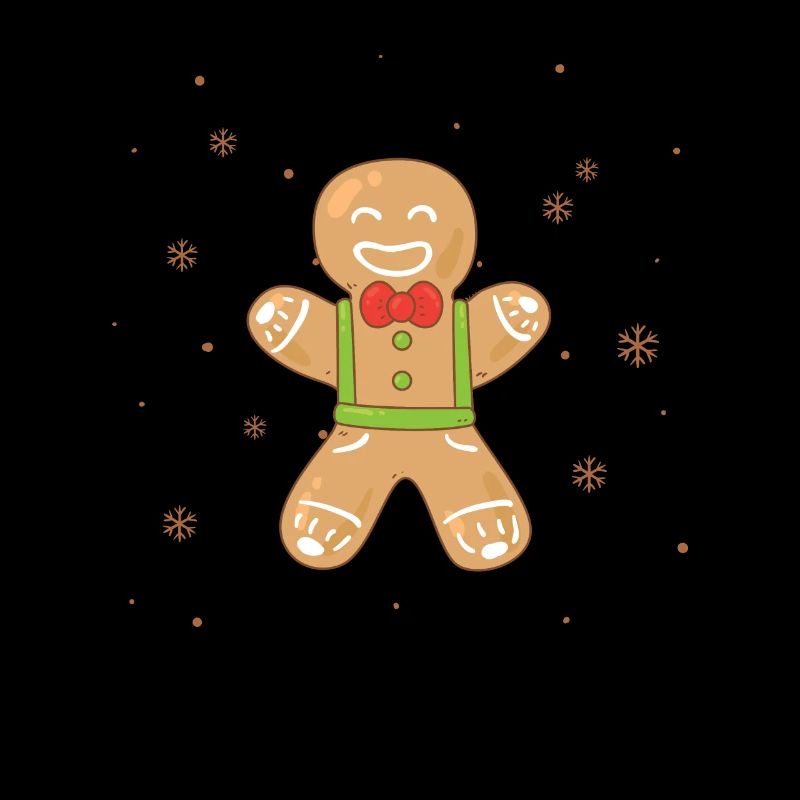 Gingerbread Man Baking Funny Christmas Cookies