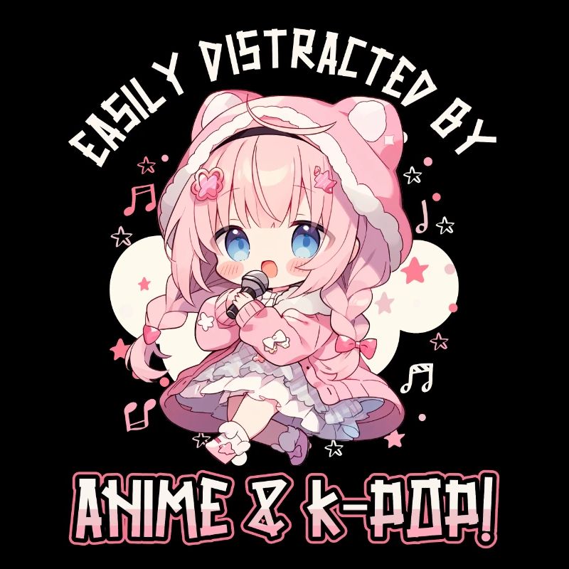 Easily distracted by Anime and K-Pop