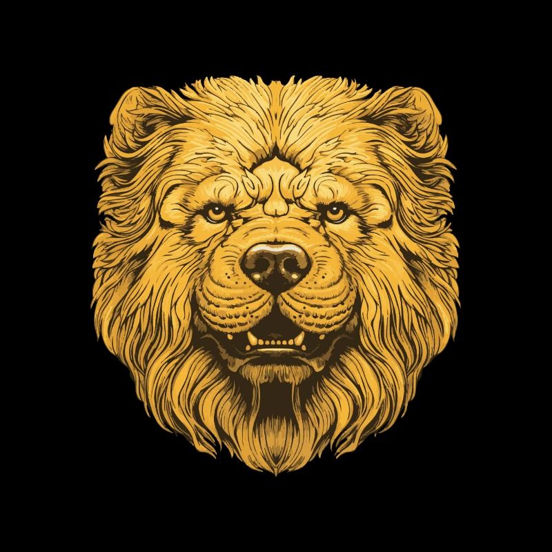 Portrait de chien Chow Chow