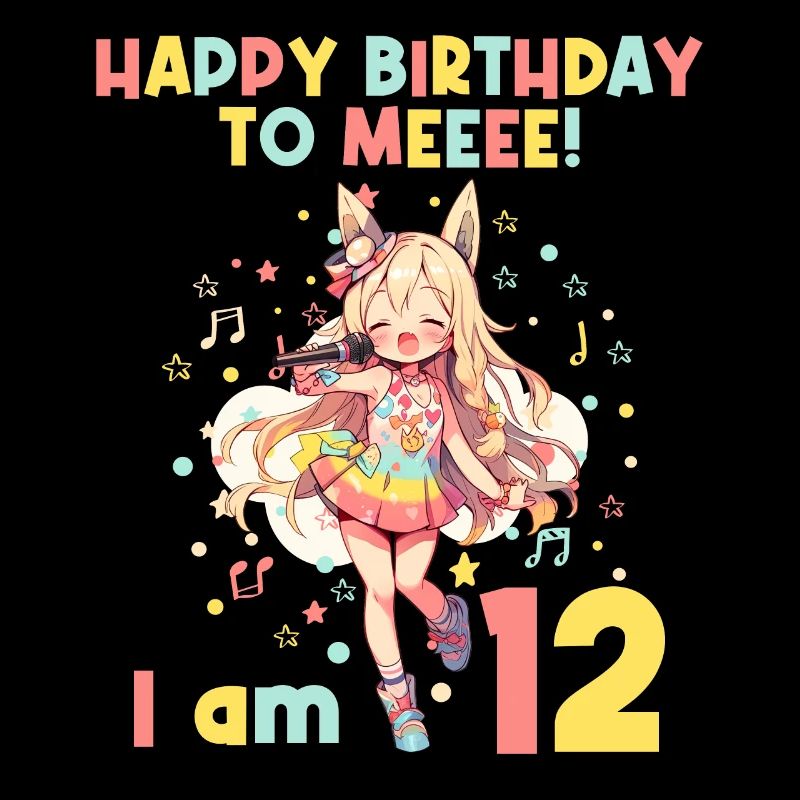 Anime Mandga K-Pop KPop Mädchen 12. Geburtstag