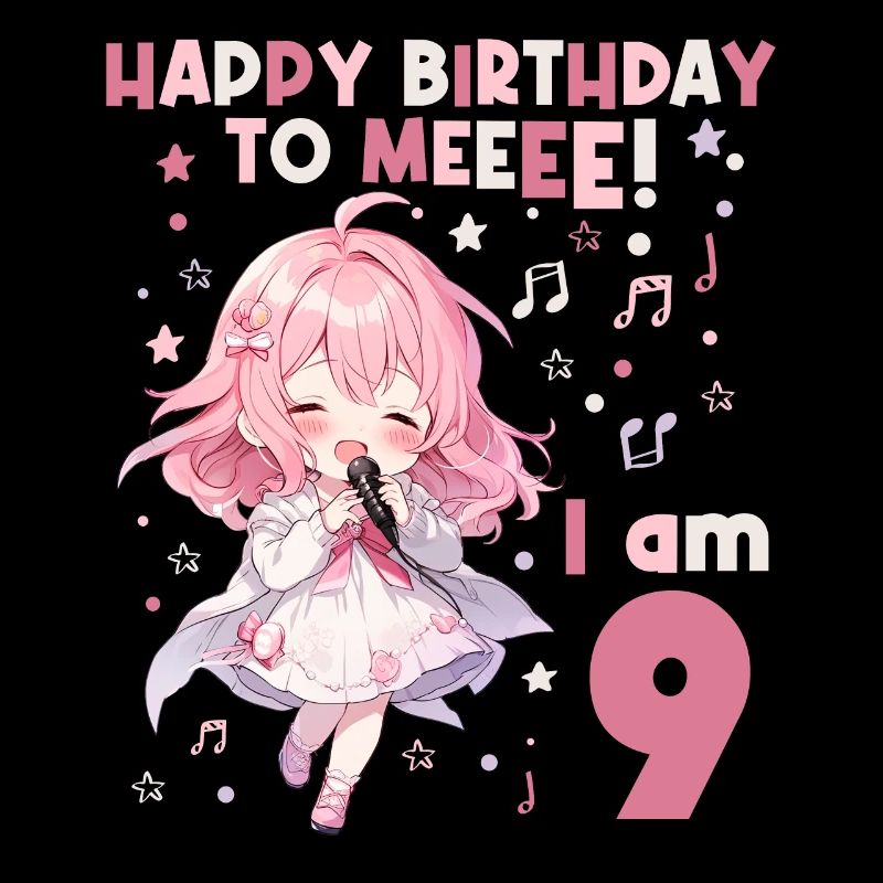 Anime Mandga K-Pop KPop Mädchen 9. Geburtstag