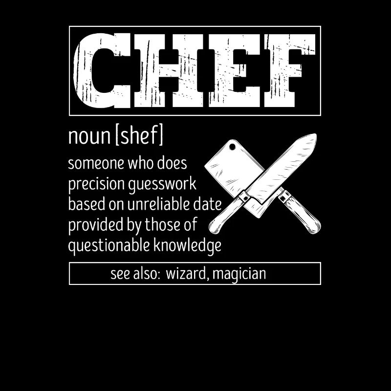 Chef Définition Funny Dictionary Cooking