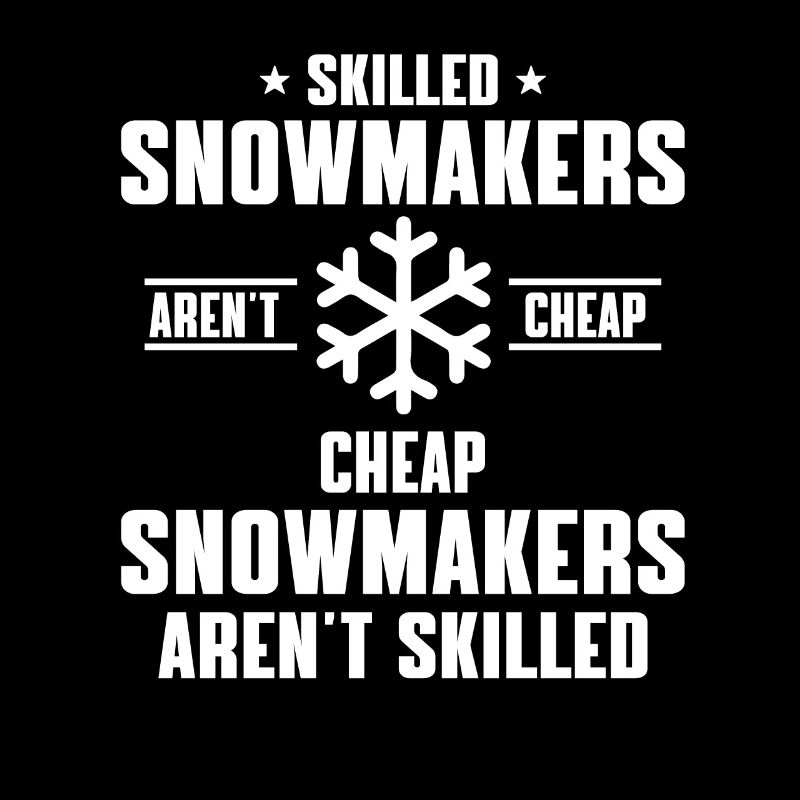 Lustiger Schneeerzeuger Spruch