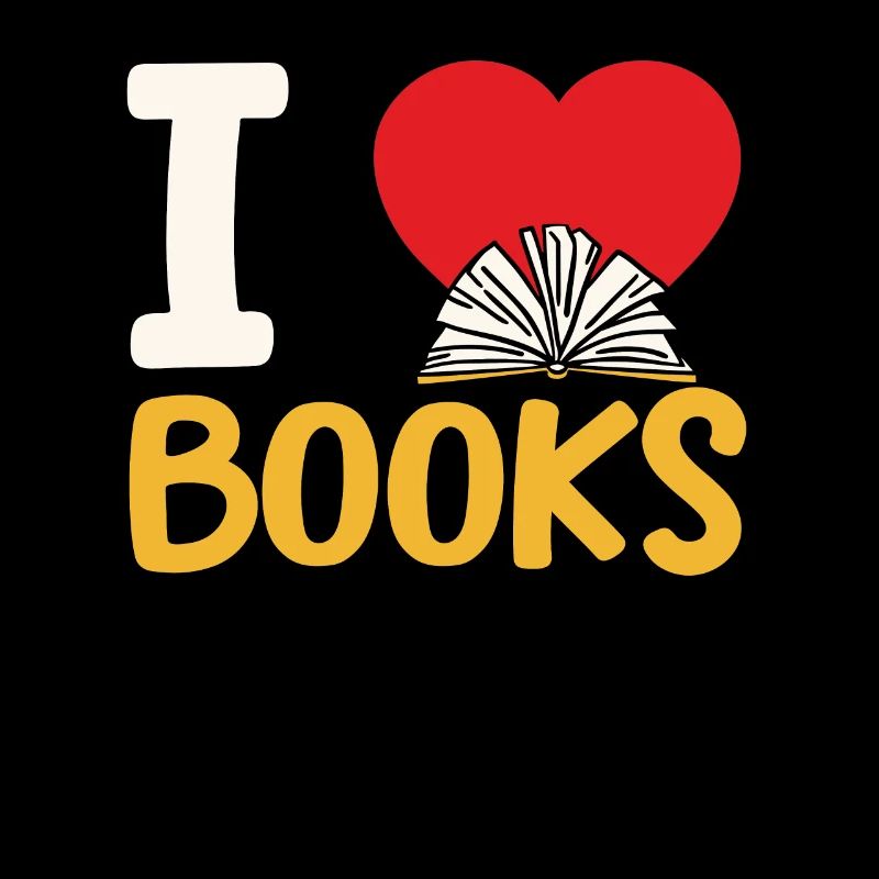 I Love Books Funny Library Reading Book