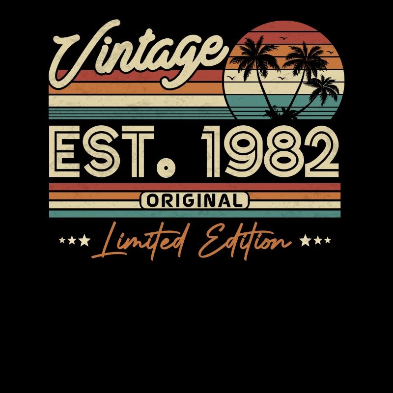 1982 Vintage Geburtstag