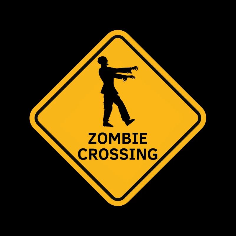 "Zombies Crossing", Panneau Australien Zombie