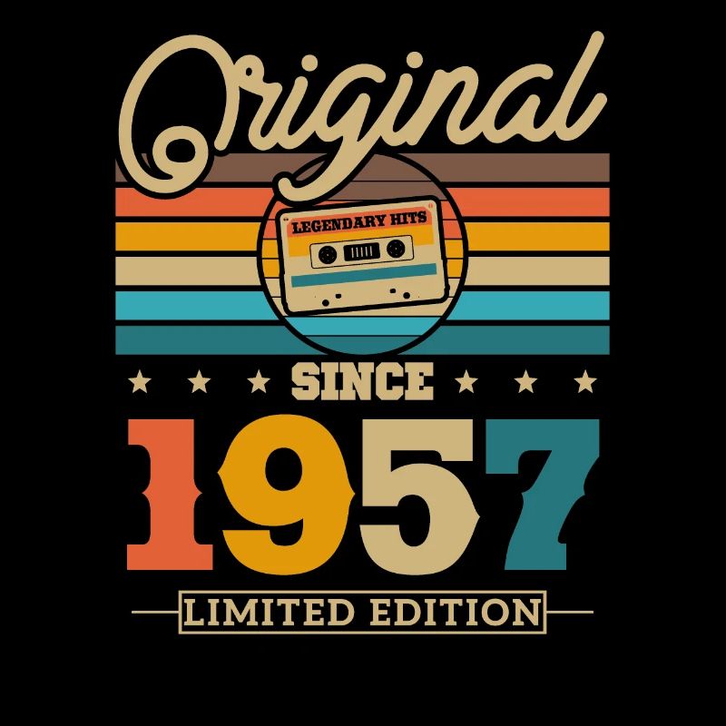 Vintage 1957 Anniversaire Rétro