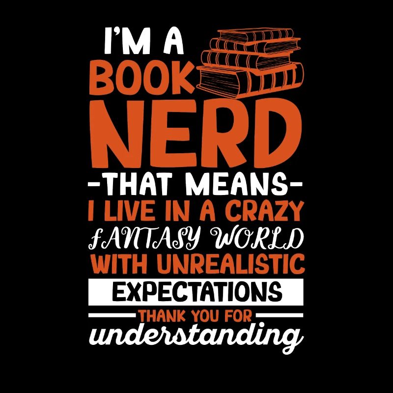 Ich bin ein Bücher-Nerd Bibliothekar Bücherwurm