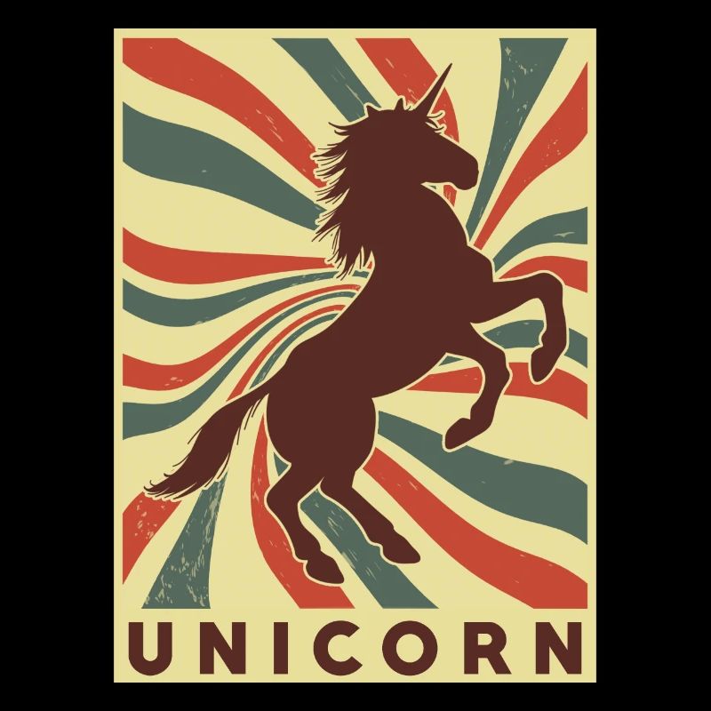 Einhorn Retro Vintage