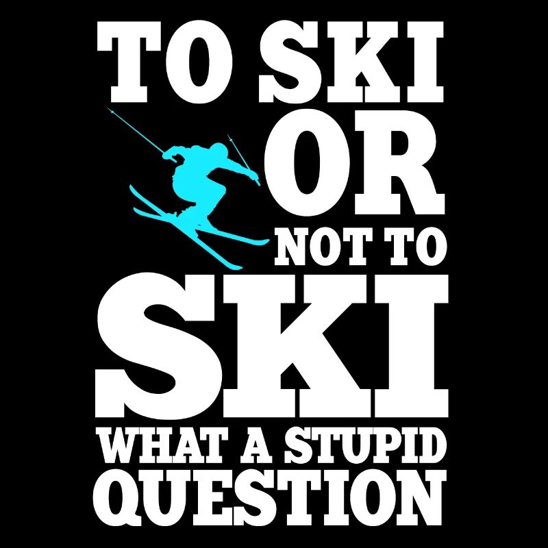 Drôle de cadeau de dicton de ski