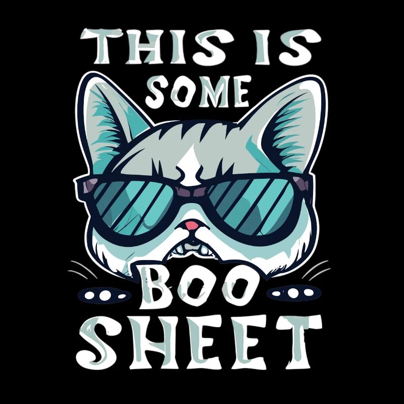 This Is Some Boo Sheet Katze Sonnenbrille Geist