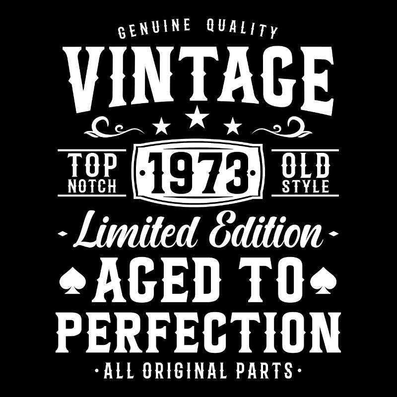 Retro 1973 Birthday Joy