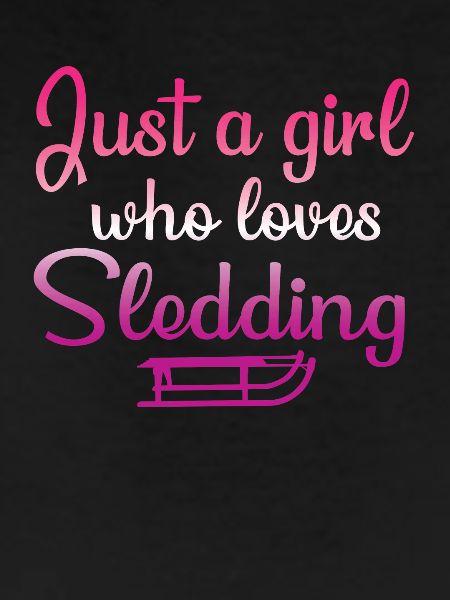 Sledding Girl Design