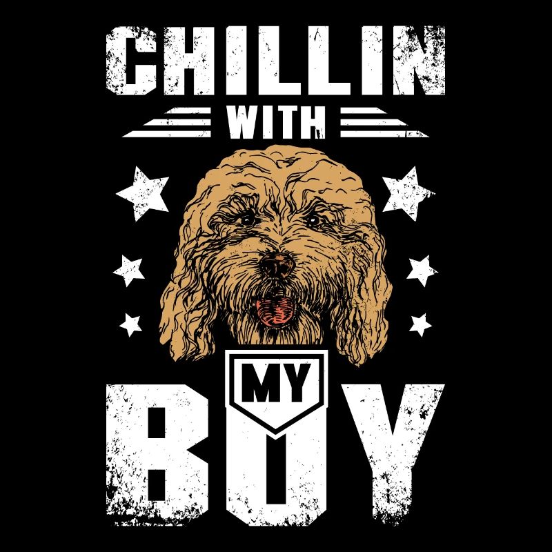 chillin with my cockapoo boy