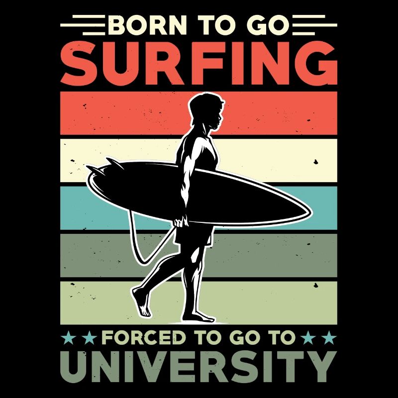 Surfer Surfer Planche de surf Dicton