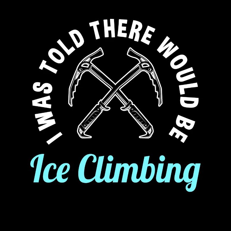 Lustiger Eisklettern Spruch