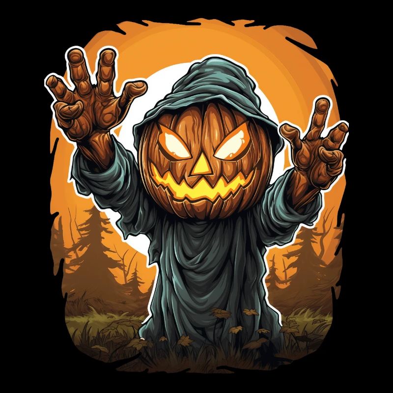 Halloween Emerging Hands Spooky Pumpkin