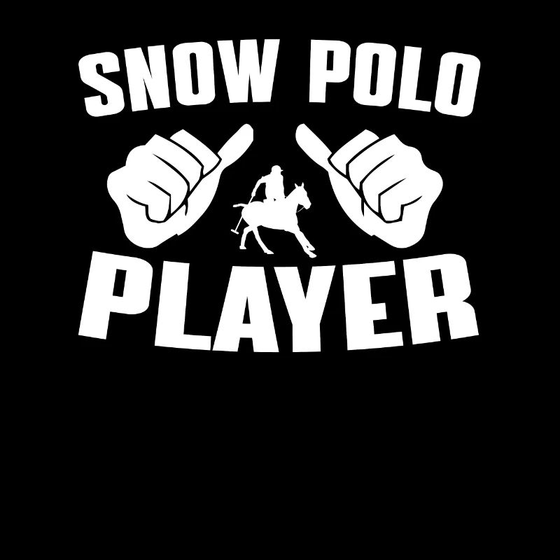 Funny Snow Polo Player Design