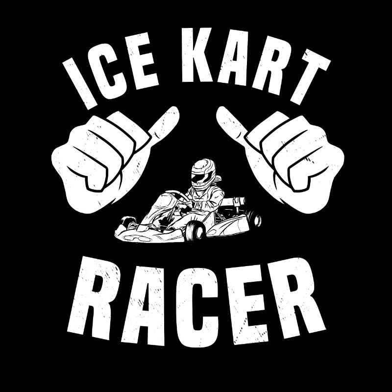 Eiskart Rennfahrer