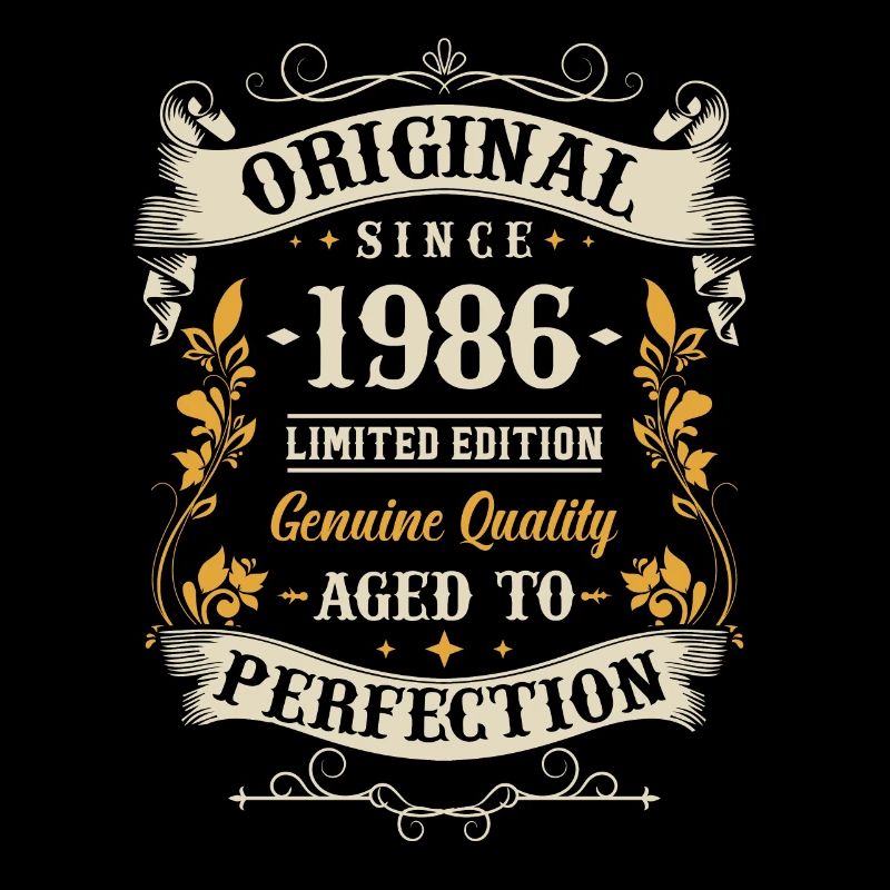 Nostalgie-Geschenk: 1986 Geboren