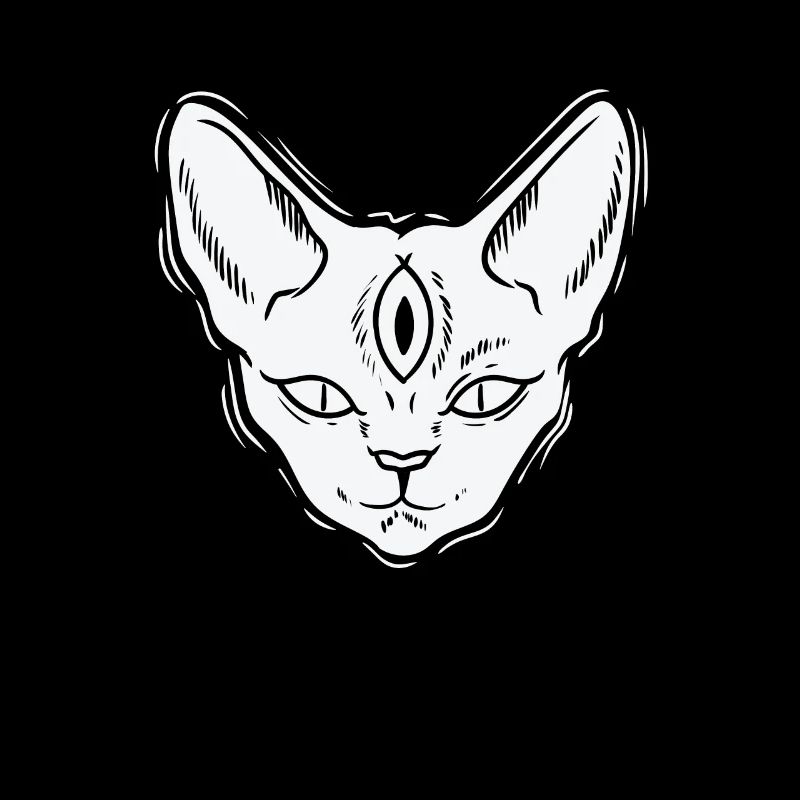 Chat d’horreur de style gothique