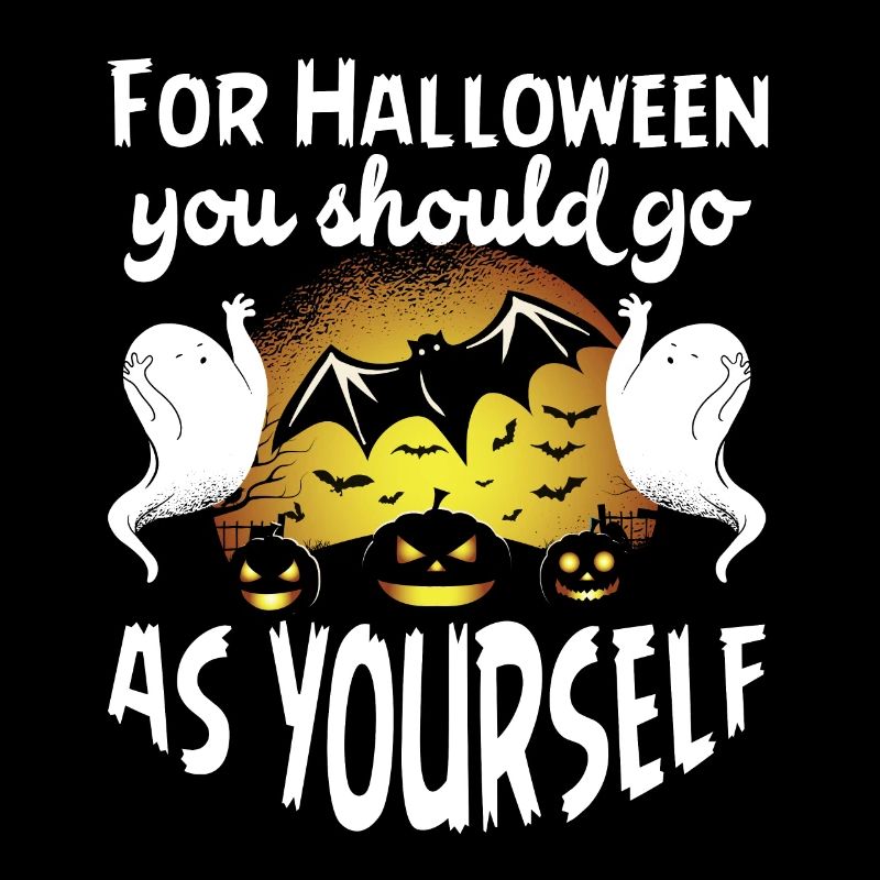 Halloween Go As Yourself Ghost Costume