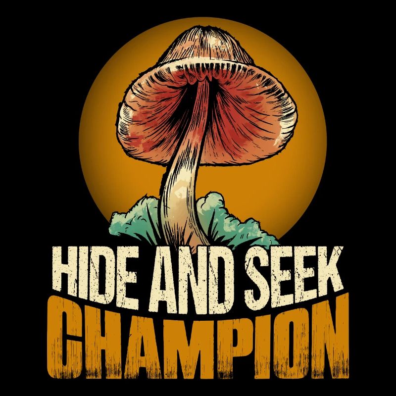 Champignon mycologue champion de cache-cache