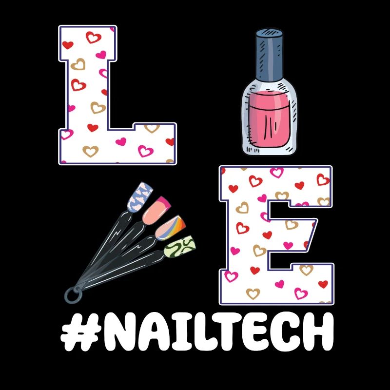 Nageltechnikering Valentinstag Design