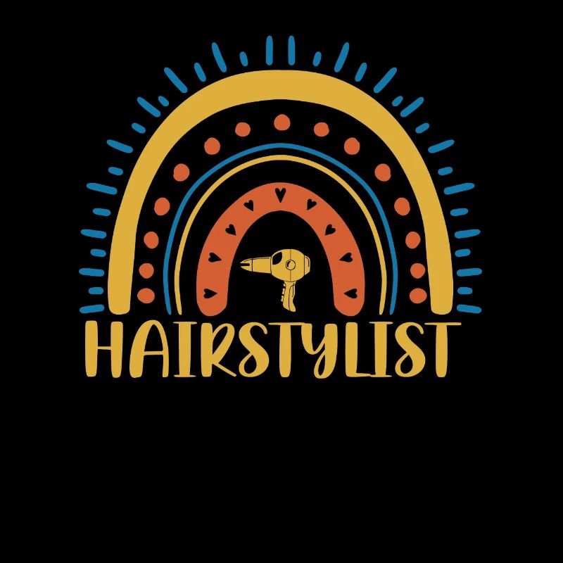 Coiffeur Boho Rainbow Design