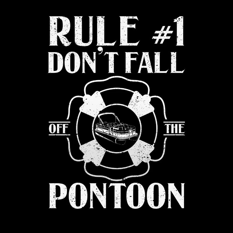 Regel Nummer 1 Fallen Sie nicht vom Pontonboot