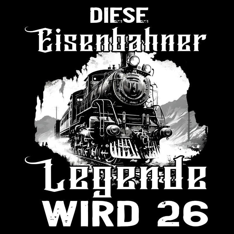 Eisenbahner Eisenbahn 26 Geburtstag Beruf Spruch