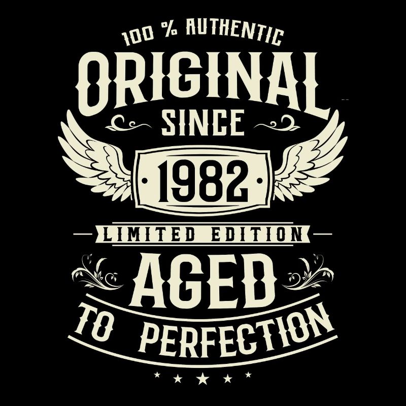 Authentisches Vintage Geburtstagsgeschenk 1982