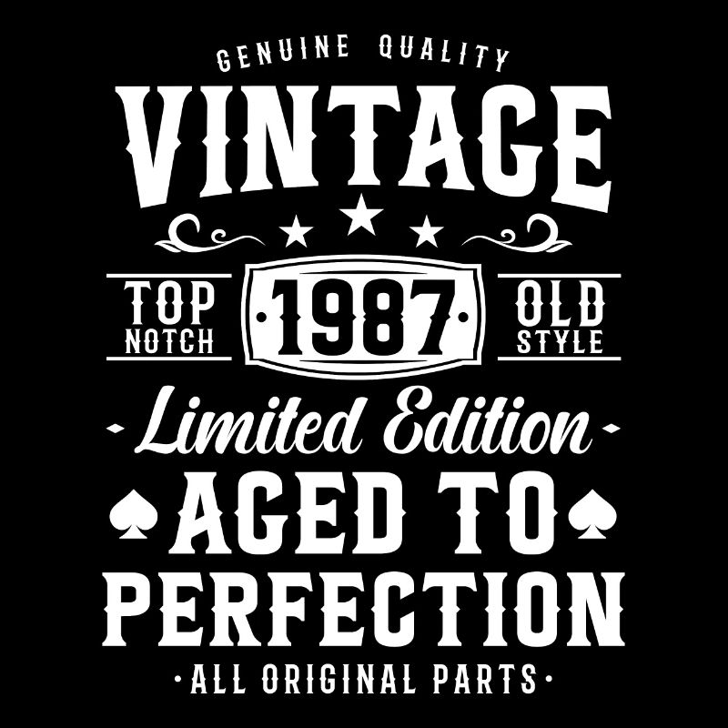 Vintage 1987: Unique birthday present