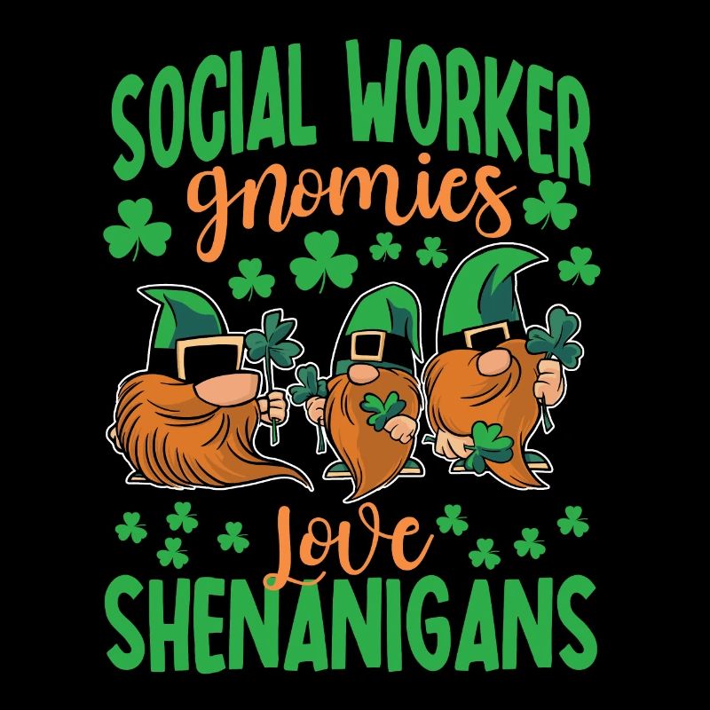 Social Worker Gnomies St. Patrick's Day