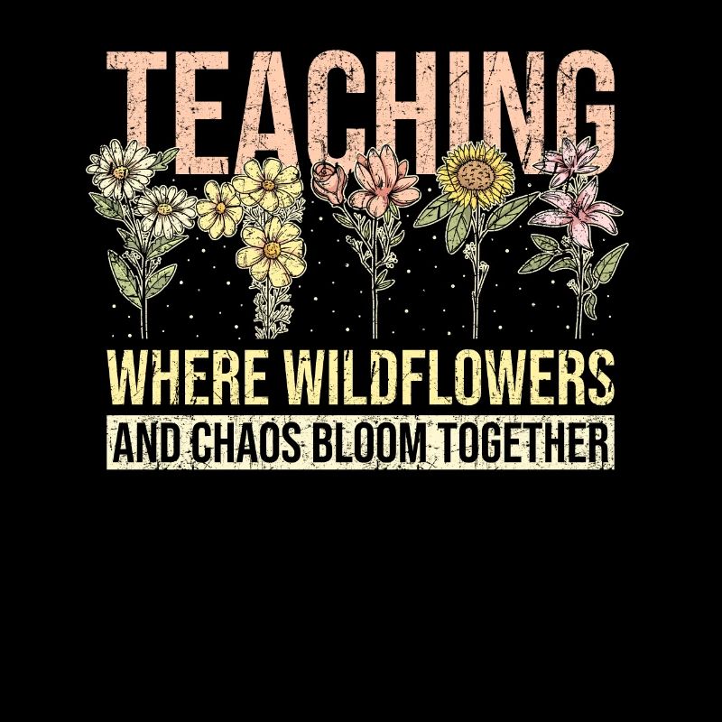 Enseignant Funny Flower Teaching
