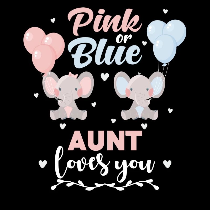 Rosa oder blaue Tante Elefant