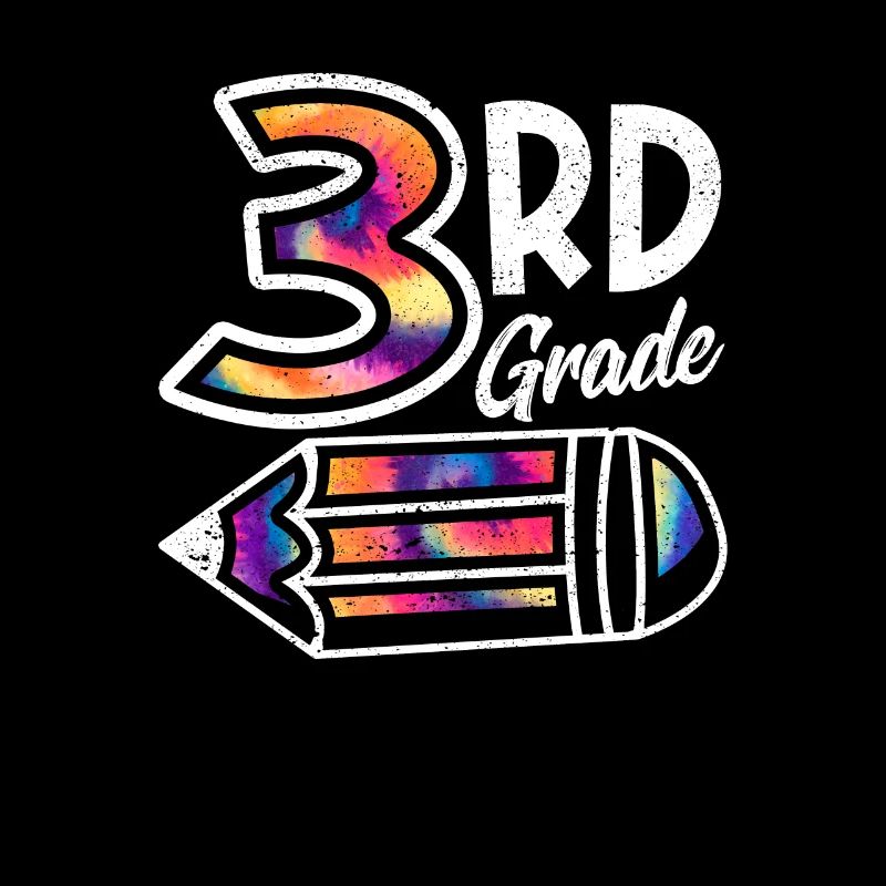 Hello 3rd Grade Third Teacher Student Tie Dye