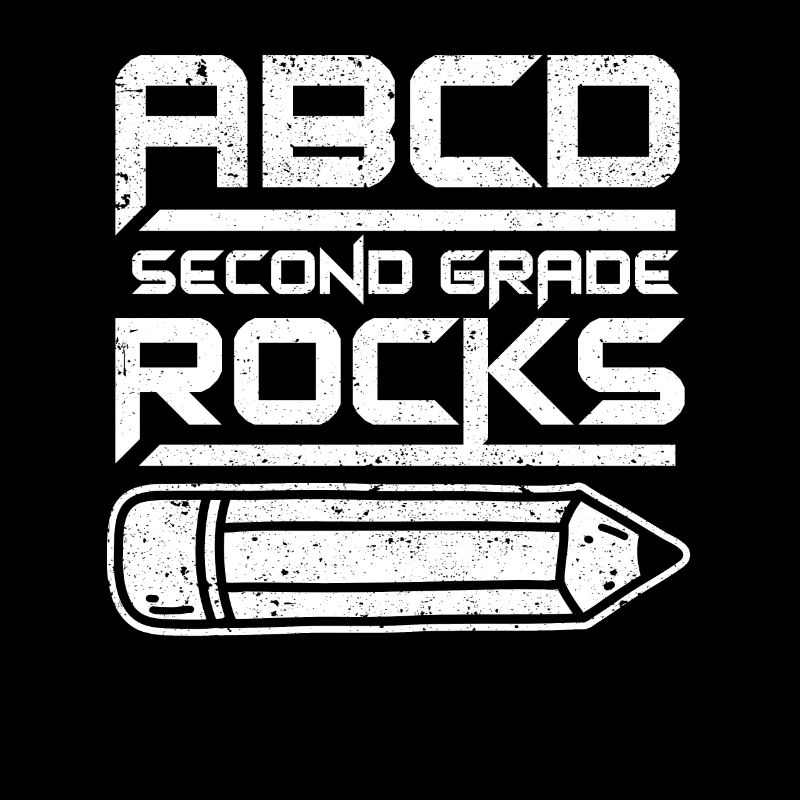ABCD Second Grade Rocks 100e jour d’école Deuxième