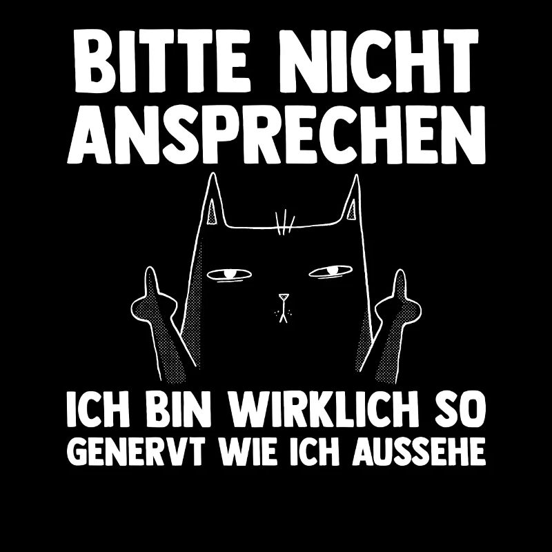 Bitte Nicht Ansprechen Katze