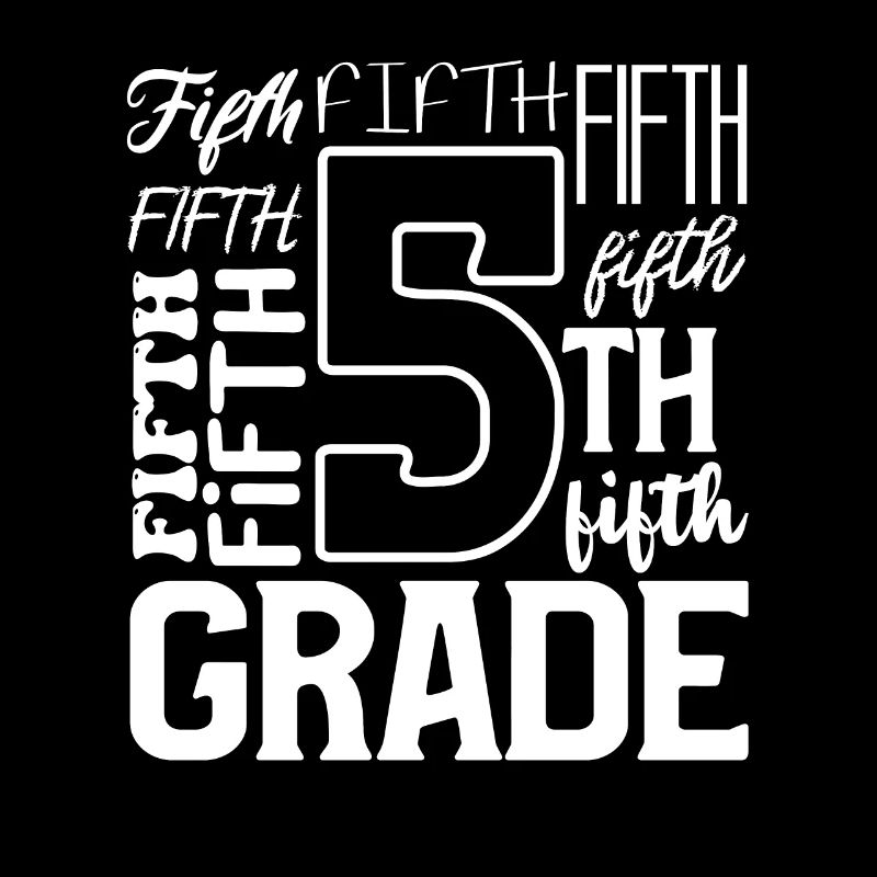 5e année Cinquième équipe de typographie Enseignant 100e