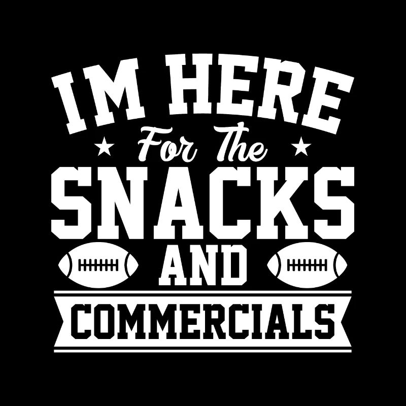 Ich Bin Wegen Der Snacks Und Werbespots Hier