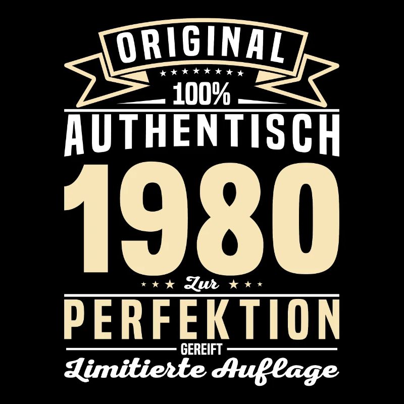 Authentisches Geburtstagsgeschenk '80
